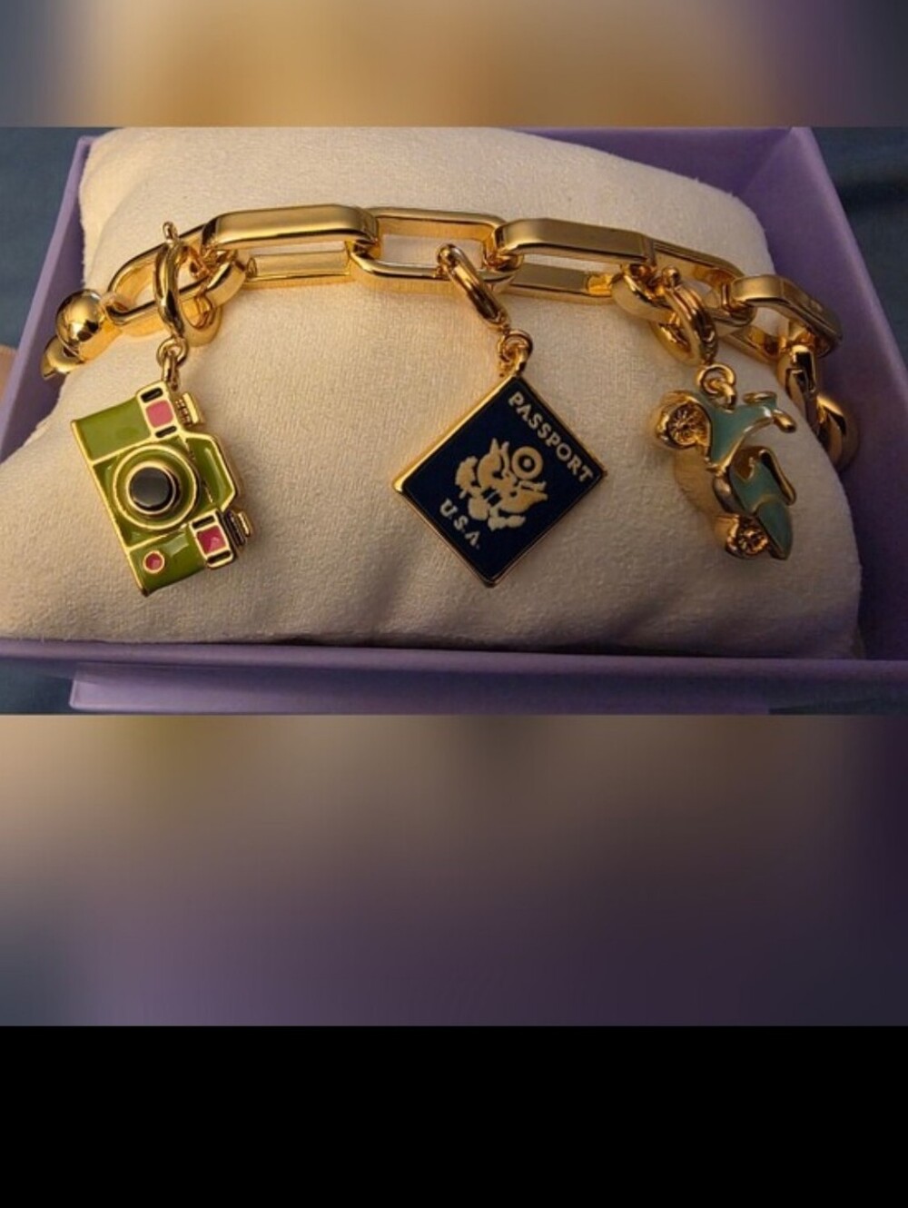 Charmelier Gold Plating Charm Bracelet-Ciao Bella ✨️NEW✨️